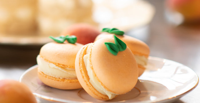 Apricot themed christening party on Kara's Party Ideas | KarasPartyIdeas.com