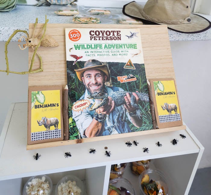 Adventure Board from a Brave Wilderness Birthday Party on Kara's Party Ideas | KarasPartyIdeas.com