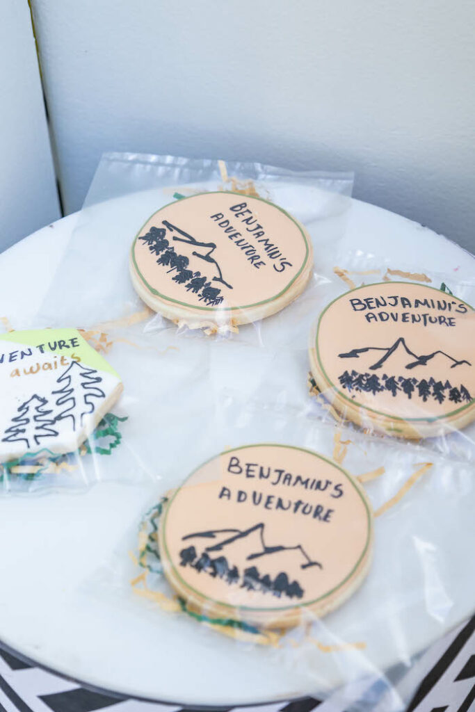 Adventure Cookies from a Brave Wilderness Birthday Party on Kara's Party Ideas | KarasPartyIdeas.com