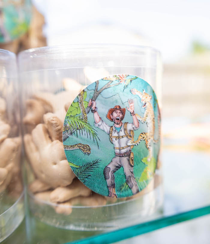 Animal Crackers from a Brave Wilderness Birthday Party on Kara's Party Ideas | KarasPartyIdeas.com