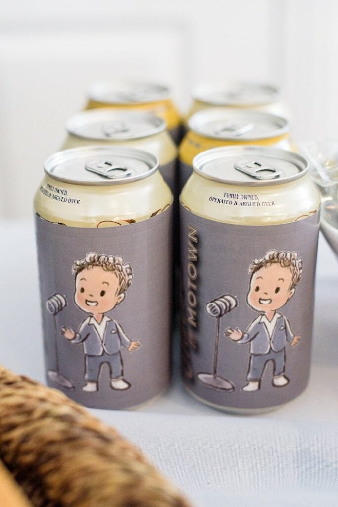 Custom Drink Koozies from a Rhythm Music Themed 1st Birthday on Kara's Party Ideas | KarasPartyIdeas.com