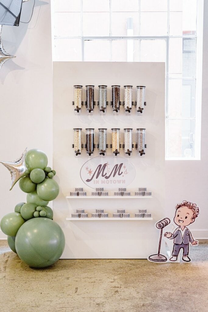 Candy Wall from a Rhythm Music Themed 1st Birthday on Kara's Party Ideas | KarasPartyIdeas.com