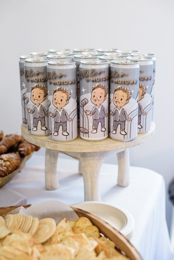 Custom Drinks from a Rhythm Music Themed 1st Birthday on Kara's Party Ideas | KarasPartyIdeas.com