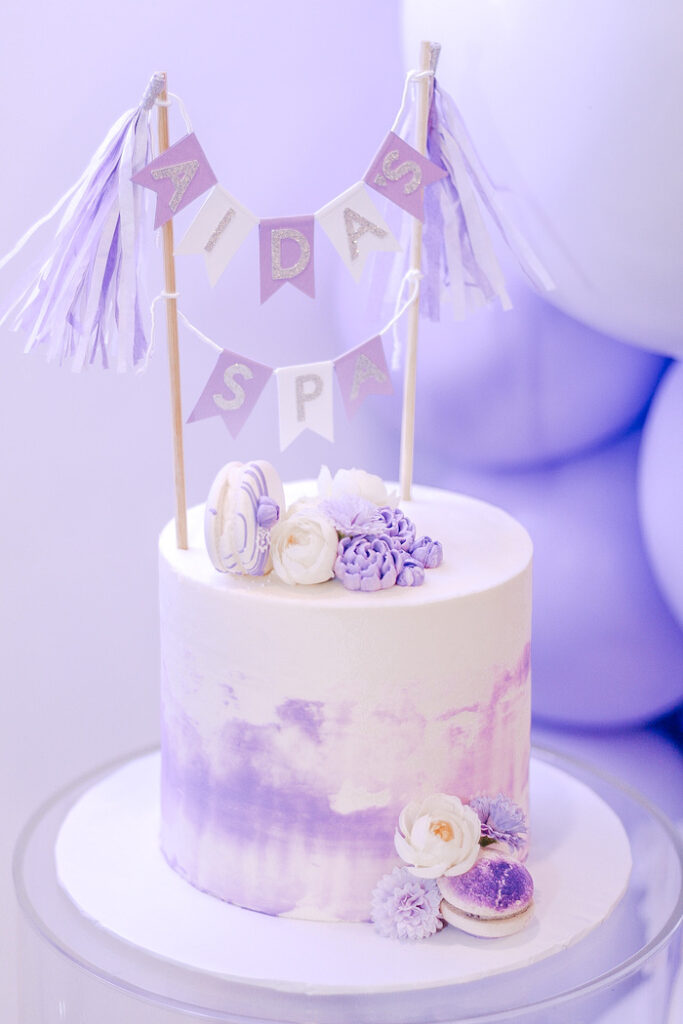 Spa Party Cake from a Spa Party on Kara's Party Ideas | KarasPartyIdeas.com