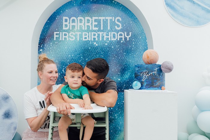 Trip Around The Sun Outer Space Party on Kara's Party Ideas | KarasPartyIdeas.com