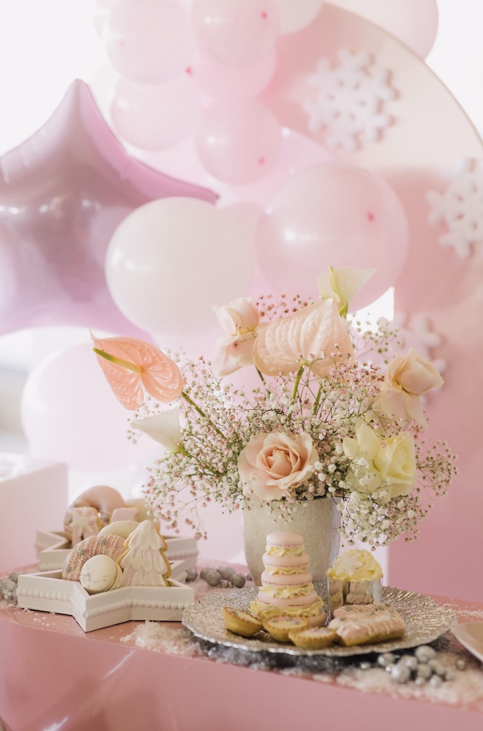 Kara's Party Ideas Pink Christmas | Kara's Party Ideas