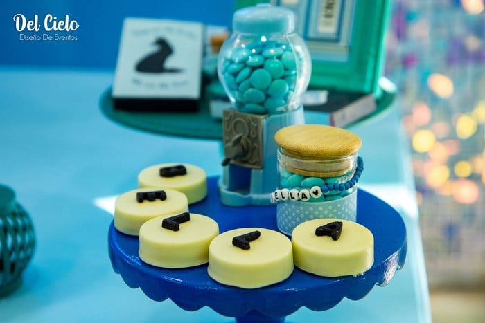 Heart-shaped beach cookies displayed in edible sand